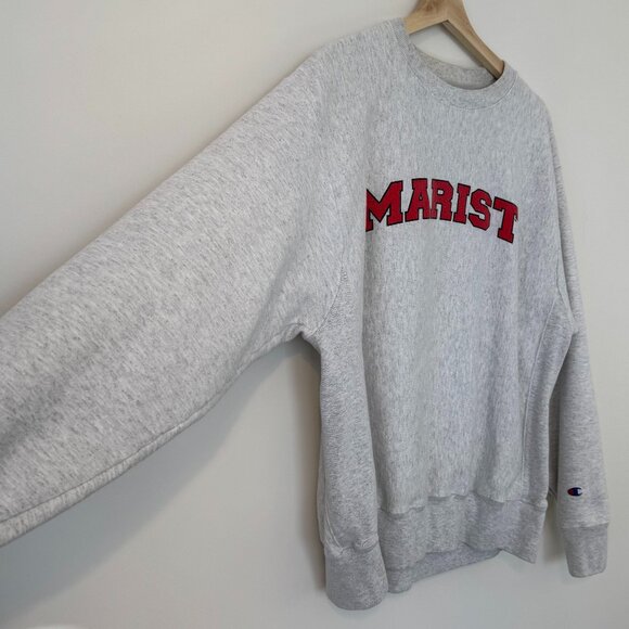Marist College Light Grey Champion Sweatshirt MEDIUM? - Picture 2 of 6
